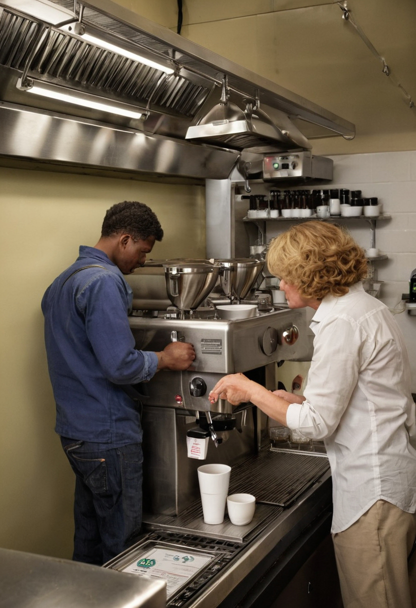 Practical visual for Coffee bar equipment should follow the drink-production sequence